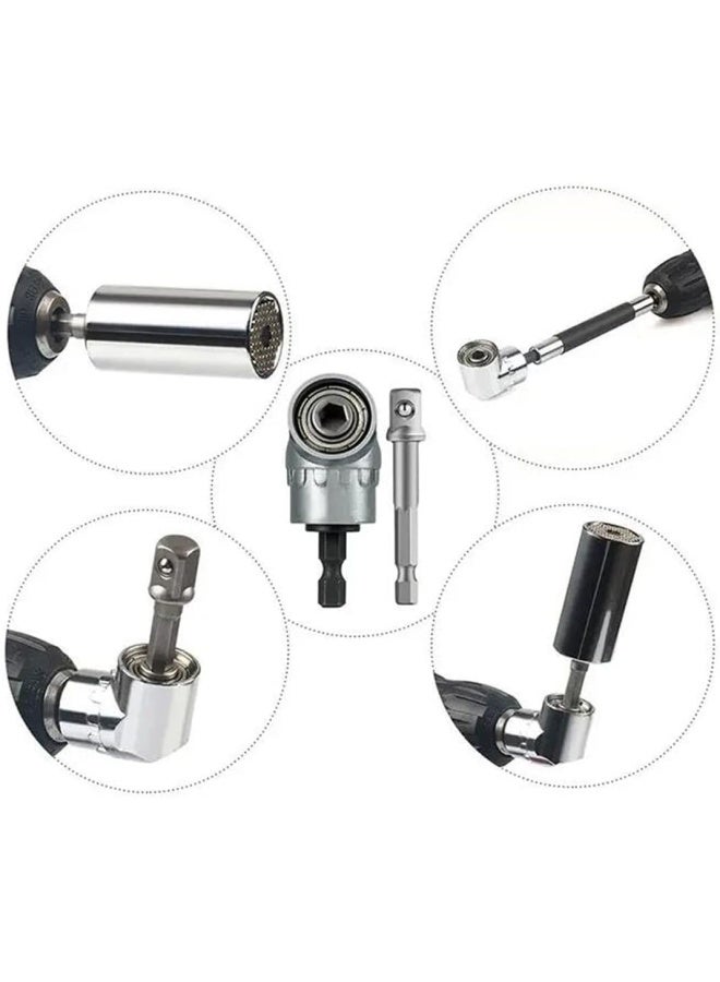 Yfly 105 Degree 1/4 Inch Right Angle Drill Adapter Hex Shank Screwdriver Angled Bit Holder - Image 4