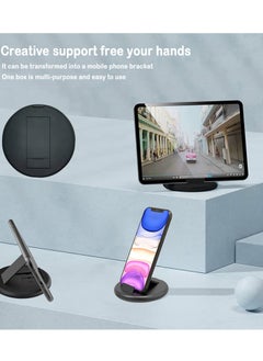 HESIMING USB C to  Lightning Adapter Kit Multi Charging Cable Case Convertor USB C to Type C iOS Device/Micro Adapter Travel Data Cable Set Contains Card Storage Phone Holder Tray Eject Pin White  - Image 5