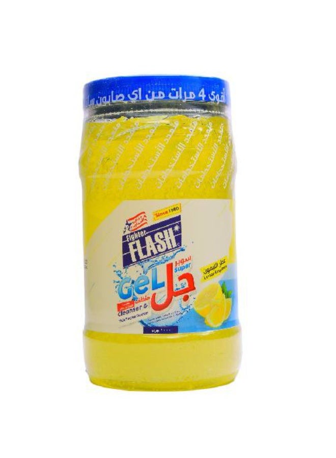 Fighter FLASH Flash Multi-Purpose Cleaning Gel with Lemon Scent - 1000g - Image 1