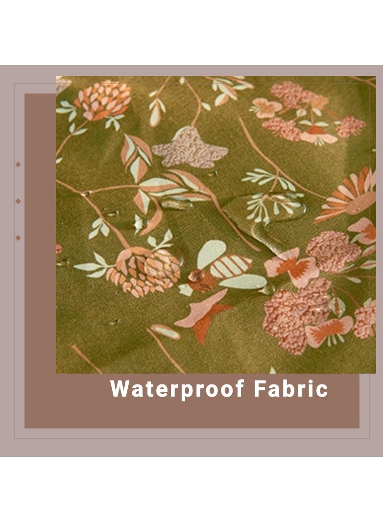 Mistyblue Waterproof Cushion Covers for Outdoor, MISTYBLUE Vintage Style Throw Pillow Covers, Pack of 2 Pillow Cases for Patio Garden Balcony Sofa Couch, Floral Pattern Cushion Cover Set (Patio Floral) - Image 3