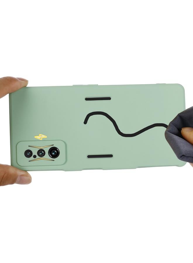 erorex Case For Xiaomi Poco F4 GT / Redmi K50 Gaming Pure Color Liquid Silicone Shockproof Full Coverage Phone Case - Image 3