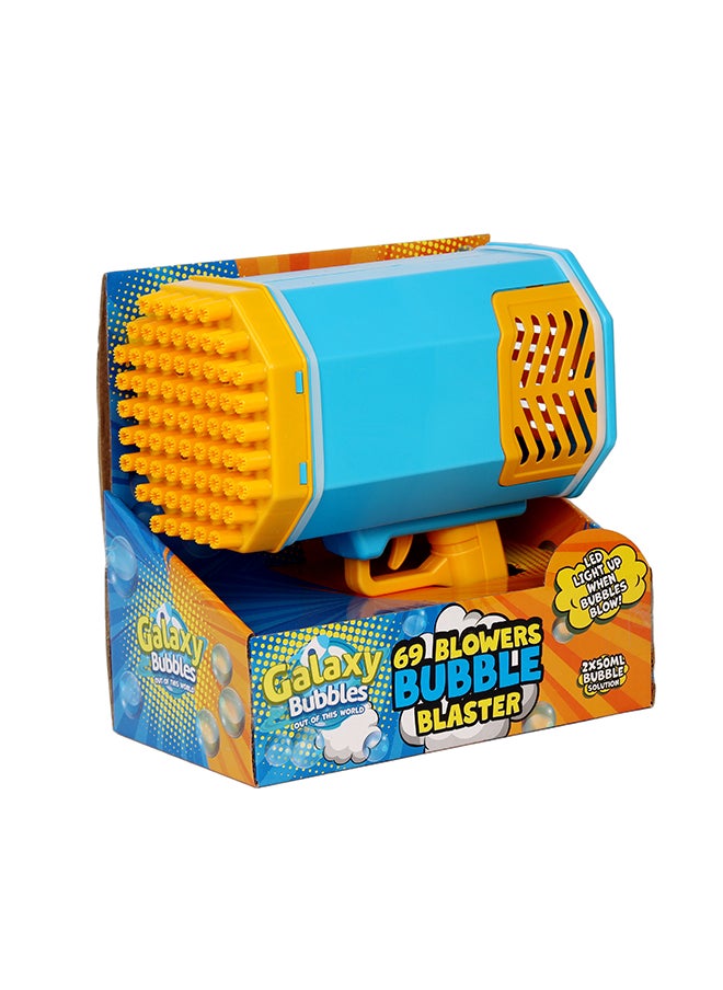 Galaxy Bubbles 69 Blower  Bubble Blaster  With 2x50ml Bubble Solution, With 1200ma Rechargable Battery  - Image 1