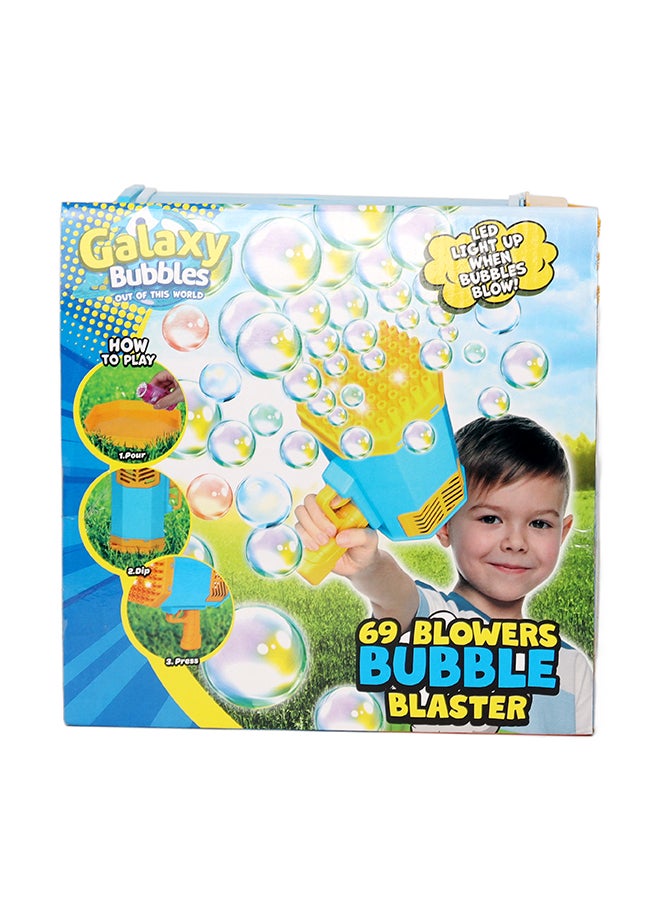 Galaxy Bubbles 69 Blower  Bubble Blaster  With 2x50ml Bubble Solution, With 1200ma Rechargable Battery  - Image 2