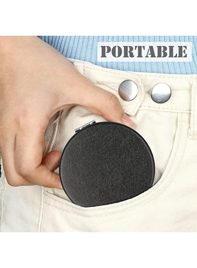 Pocket Compact Mirror for Men and Women, Small Purse Mirror With Glitter, Portable Travel Makeup Mini 2-Sided 1x/2x Magnifying Folding Handheld Mirror for Gift - Image 3
