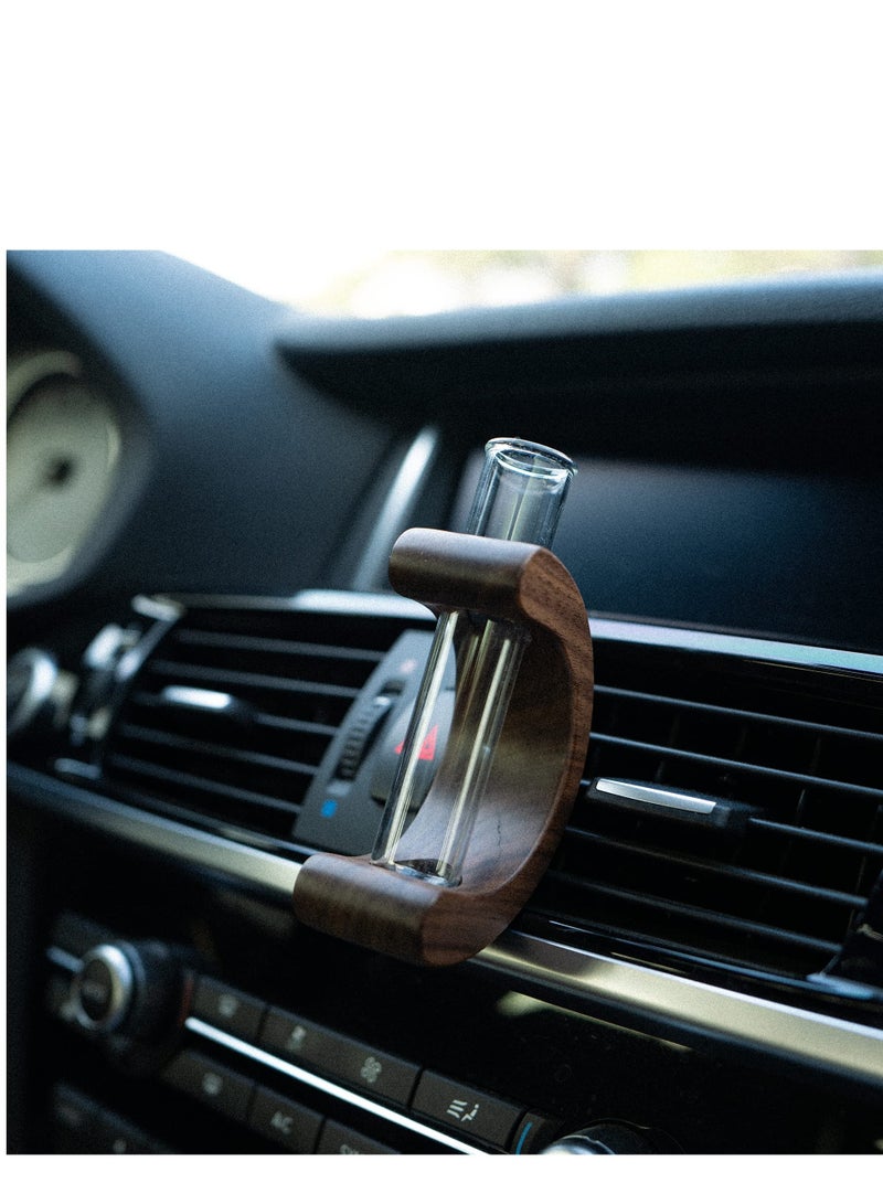 SOLARAE Car Flower Vase Clip Holder Glass Tube Fresh Plants Auto Air Vent, Car Vent Flower Vase with Metal Clip Car Flower Planter Car Vase Flower Holder for Vehicle Vent Decoration - Image 4