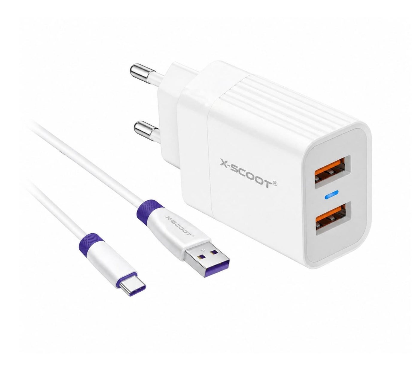 X-SCOOT X-SCOOT ch-269 Dual Usb Wall Charger usbc 100 cm 2.1 A ZFFFB17105089DDF7B6EDZ