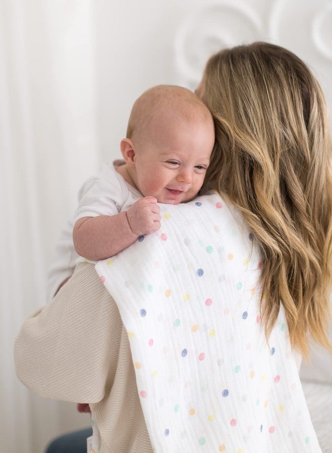 SwaddleDesigns 2 Large Receiving Swaddle Blankets for Baby Boys/Girls, Soft Premium Cotton, 1 Flannel + 1 Marquisette, Boutique Quality, Best Shower Gift, SwaddleDuo Lavender Peace Love Award Winner, Lavender, Multiple Pinks, (SD-187L) - Image 4