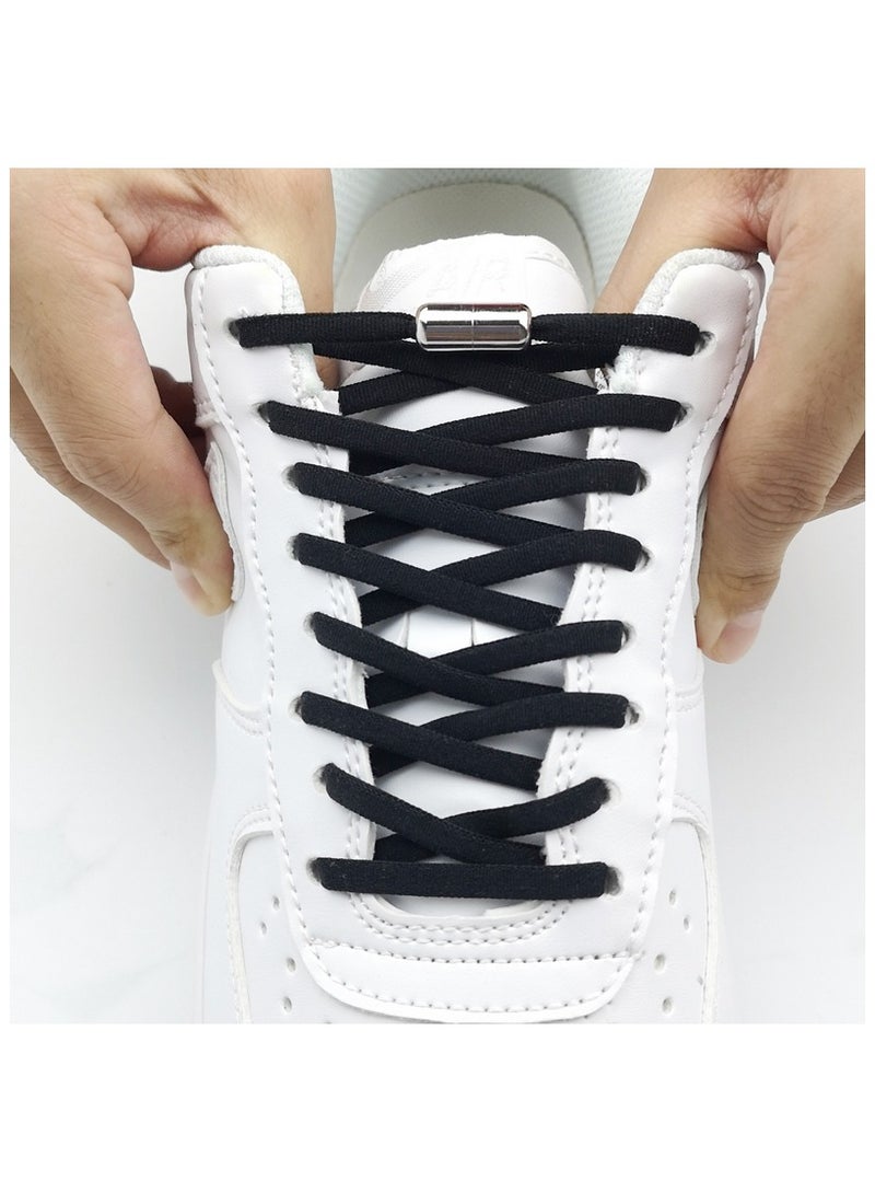 6 Pairs Elastic Shoe Laces No Tie Elastic Laces with Metal Buckles for All Shoes Universal - Image 2