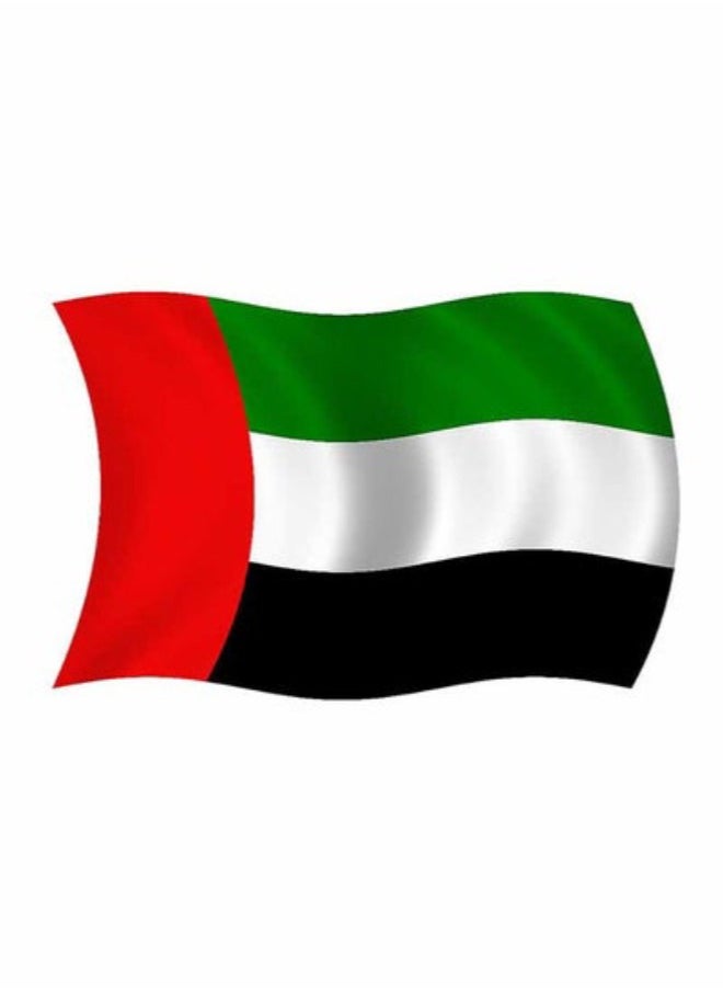 Vitacelli 2 Pcs UAE National Day Celebration Flags for Cars Emirati National Day Flags with Plastic Grip UAE Flags fits almost all type of Vehicles for National Day Martyrs Day Flag Day Celebrations 45 x 33 CM  - Image 2