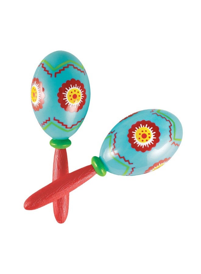 Amscan Fiesta Cinco De Mayo Plastic Maracas 7" Multi Color - Image 1
