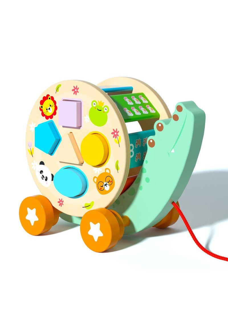 Y&D Children's Shape Pairing Porous Cognitive Trailer Toy  - Image 1