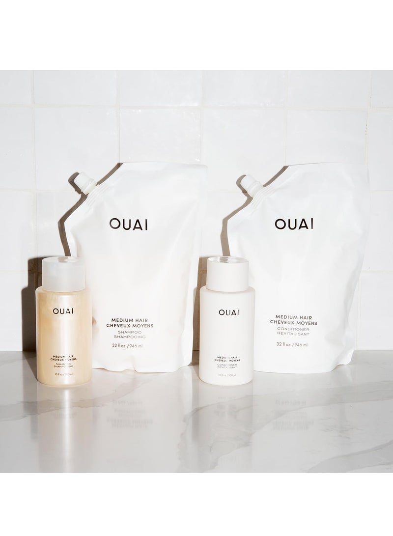 أواي مكيف الشعر المتوسط - مكيف الشعر المرطب مع زيت جوز الهند وزيت باباسو والكيراتين - يعزز ويصلح ويضيف لمعان - منتجات العناية بالشعر الخالية من البارابين والفثالات 300 مل - Image 5