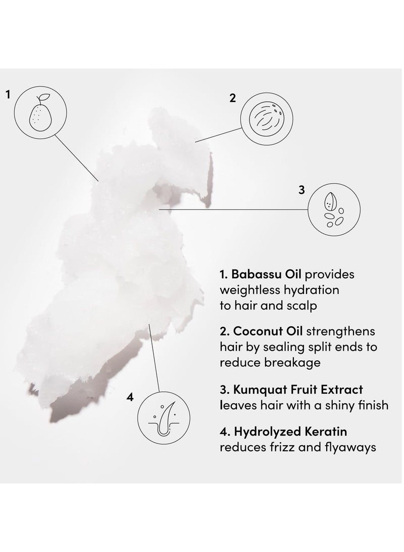 أواي مكيف الشعر المتوسط - مكيف الشعر المرطب مع زيت جوز الهند وزيت باباسو والكيراتين - يعزز ويصلح ويضيف لمعان - منتجات العناية بالشعر الخالية من البارابين والفثالات 300 مل - Image 3