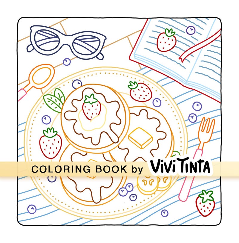 Vivi Tinta Color By Line: Coloring Book for Relaxation Featuring Vibrant Colored Outlines - Image 5