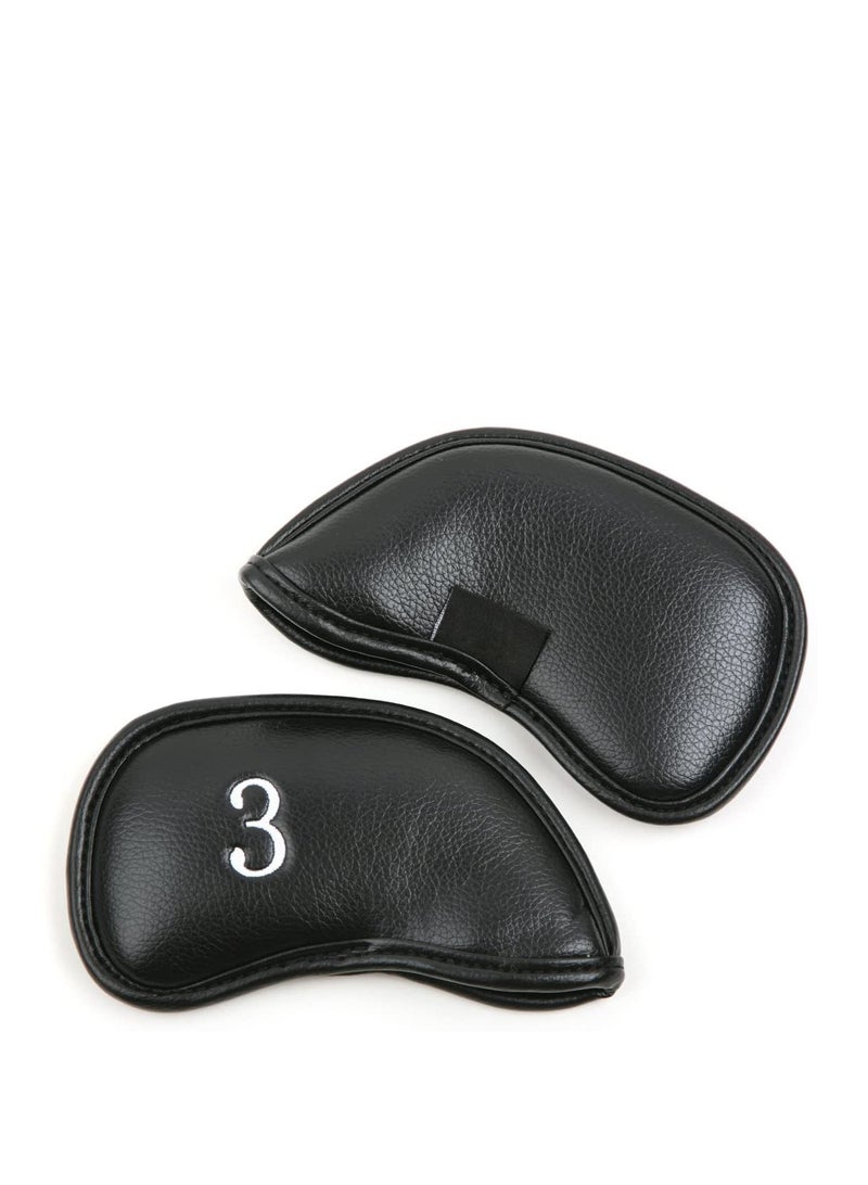 Golf Covers Set 12pcs Thick Synthetic Leather Golf Iron Head Cover Set Headcover Fit All Brands - Image 5