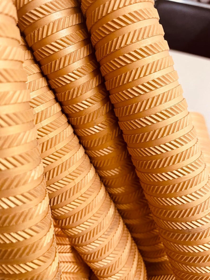 LIVOX Ultra Tacky Rubber Cricket Bat Grip with Cone Bracelet Ring Texture Bat Gripper Cone Cricket Accessories for Boys, 7 Cricket Bat Grip & 1 Wooden Cone - Image 1