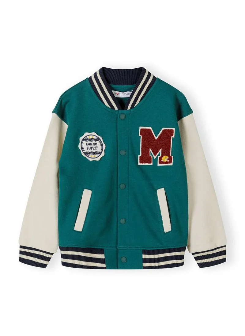 MINOTI Tween Fleece Baseball Jacket