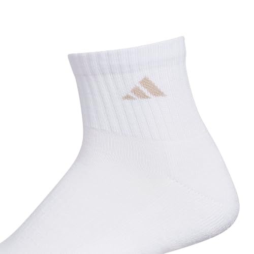 adidas Men's Socks, Athletic Cushioned Quarter 6-Pack, Ankle Fit with Arch Support - Image 3