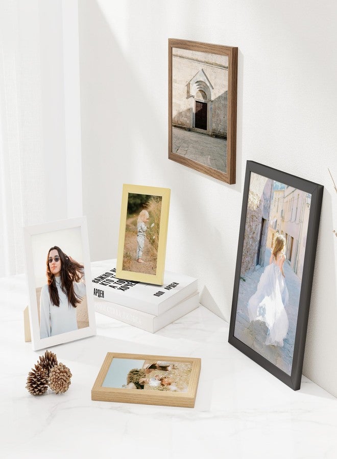 Venusmiles 16x16 inch Poster Frame, 16x16 Picture Frames Matted for 12x12 Photos, Artworks, Prints, Puzzle - Vertical and Horizontal Display - Wall Hanging PVC Photo Frame - Black, 5 Pack - Image 5