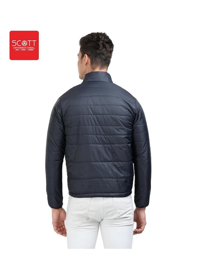 Scott International - Scott International Winter Jacket for Men Bomber Jacket Mens Nylon Quilted standard length Puffer Jacket Full Sleeve Mens Jacket Monsoon Jackets for Men All Weather Jacket for Men - Image 1