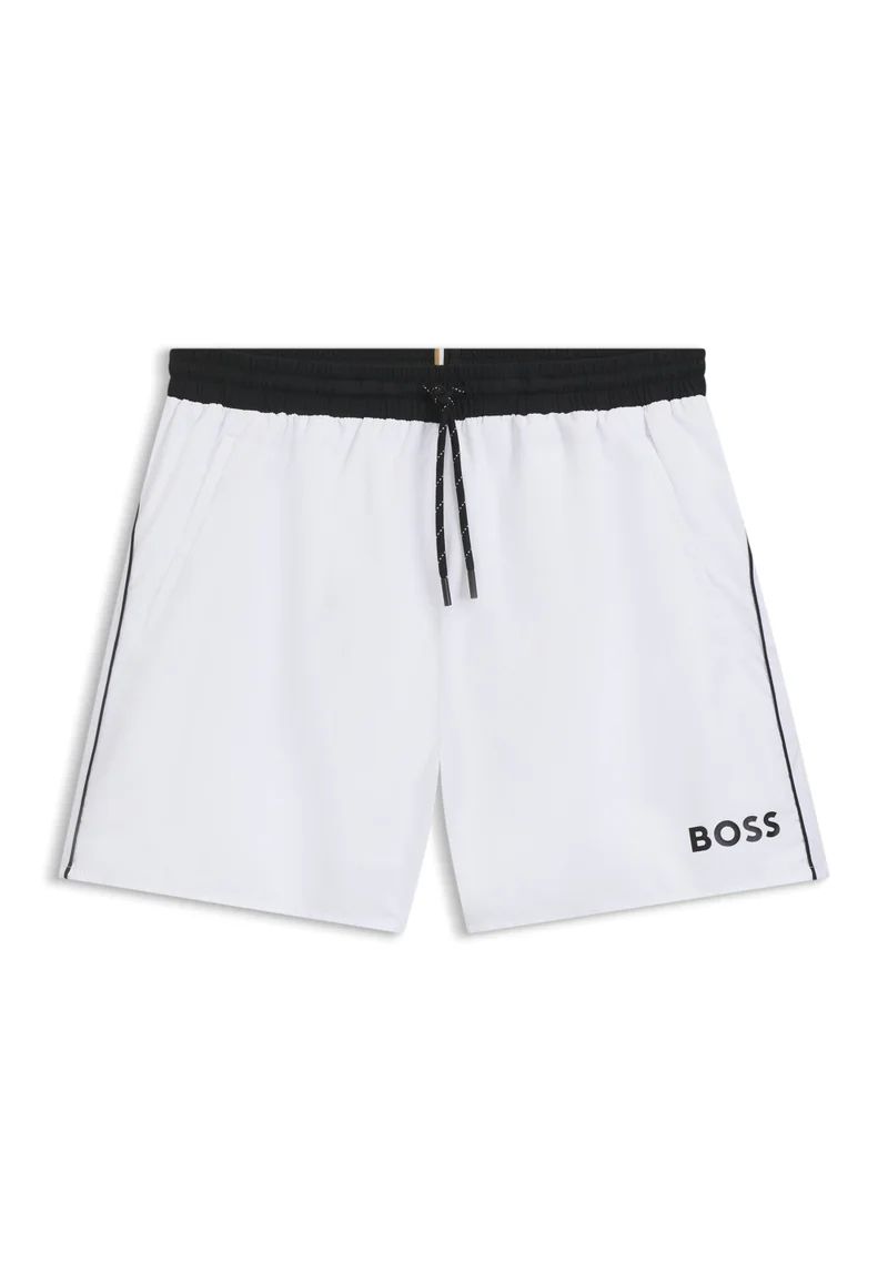BOSS Quick-drying swim shorts with contrast details