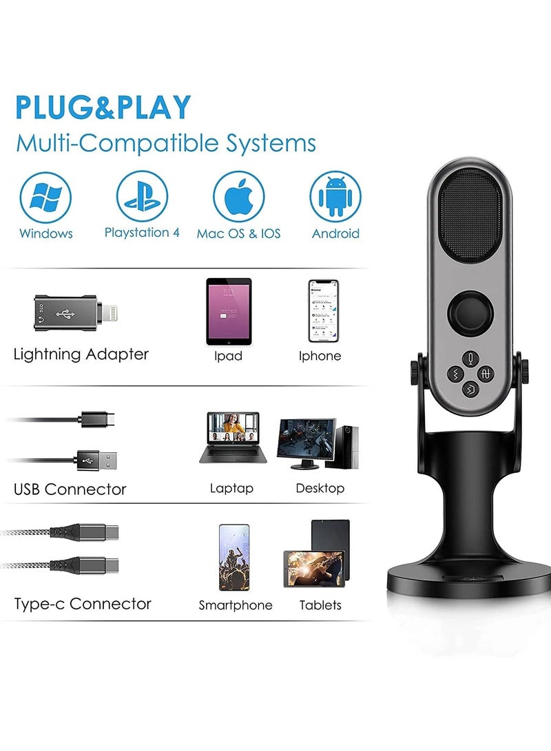 Jmary MC-PW7 USB Microphone Professional Voice Recorder - Image 1