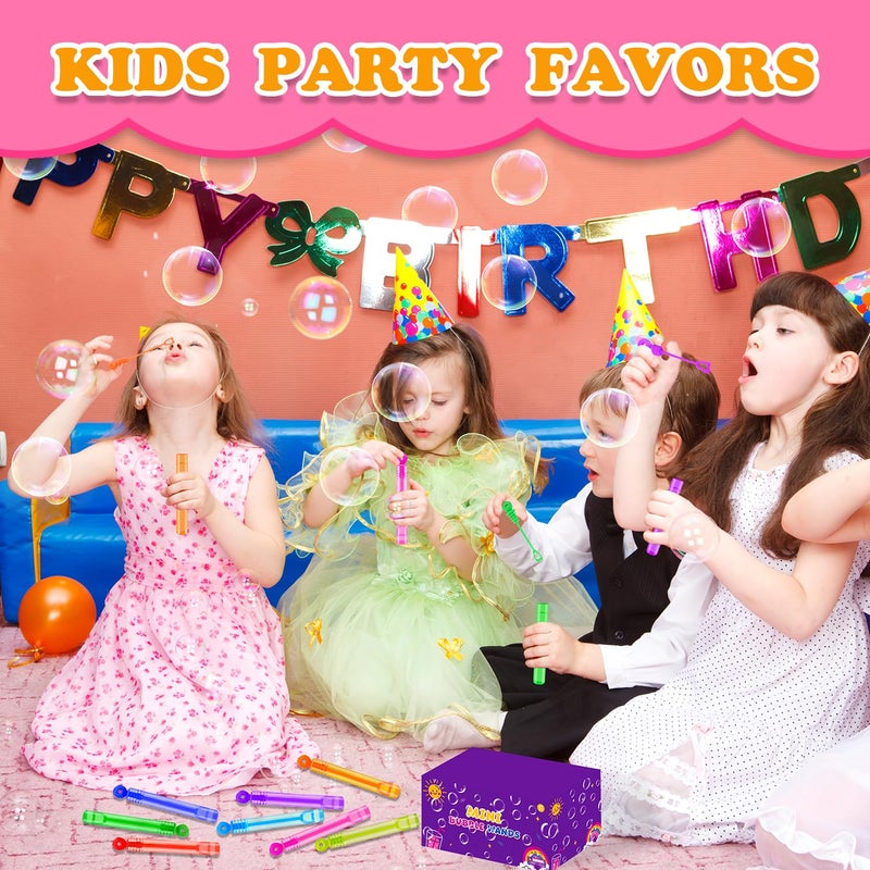 Leetous Bulk Neon Mini Bubbles Party Favors for Kids 100 Pack, Small Easter Non Candy Treat Goodie Bag Stuffers Fillers Toys Gifts Bulk for Toddler, Classroom Carnival Prize Game for Birthday Parade Throw - Image 5