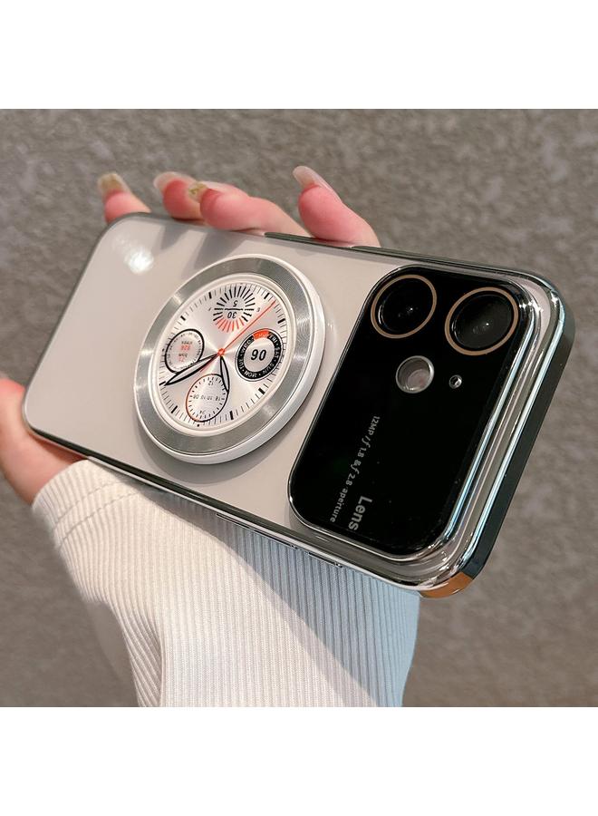 S-TOP Case For iPhone 11 Electroplated Large Window Bracket PC Phone Case - Image 1