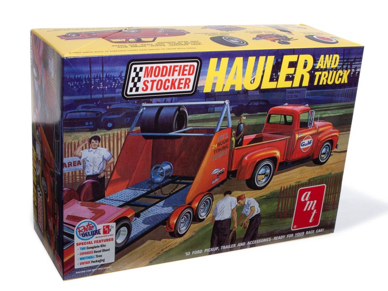 AMT - 1953 Ford Pickup Modified Stocker Hauler Gulf - Image 1