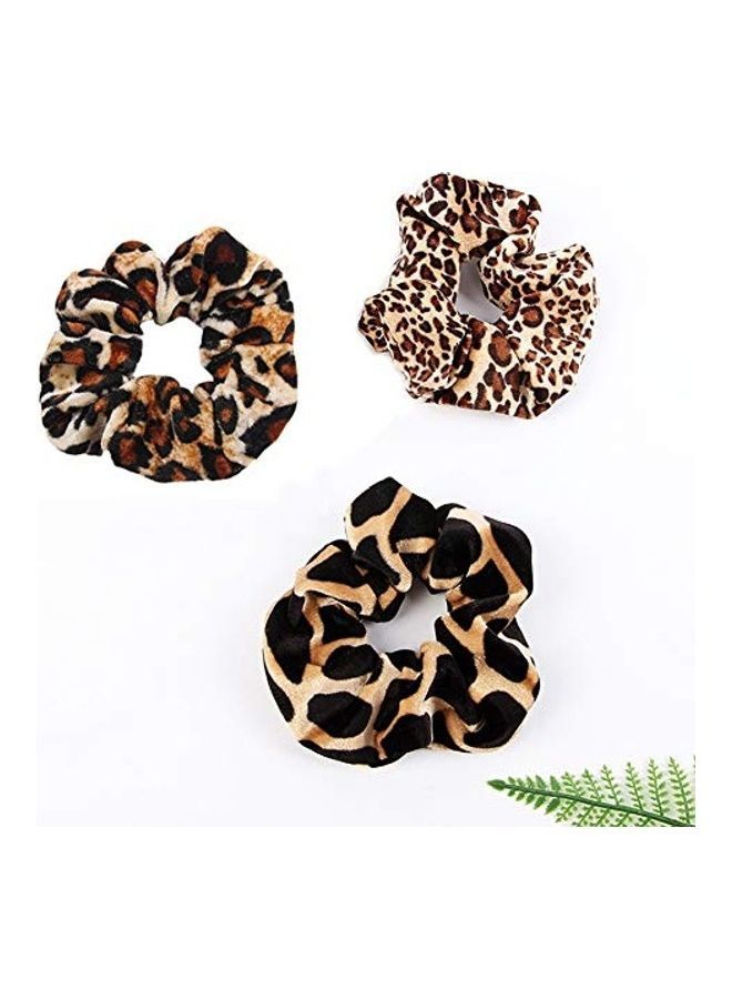 نيبمينينت طقم ربطات شعر بطبعة جلد الفهد من 6 قطع متعدد الألوان - Image 3