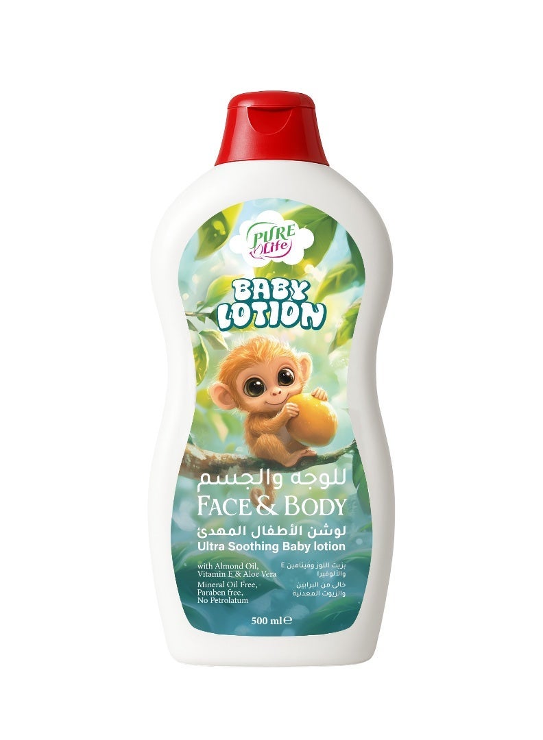 Pure Life Baby Daily Care (Body Lotion, Body Wash & Shampoo ) Essentials Kit with Ultra Soothing Shampoo, Gentle Body Wash & Hydrating Lotion for Delicate Skin, Vitamin E & Paraben Free, 300ml Shampoo, 300ml Wash, 300ml Lotion - Image 4