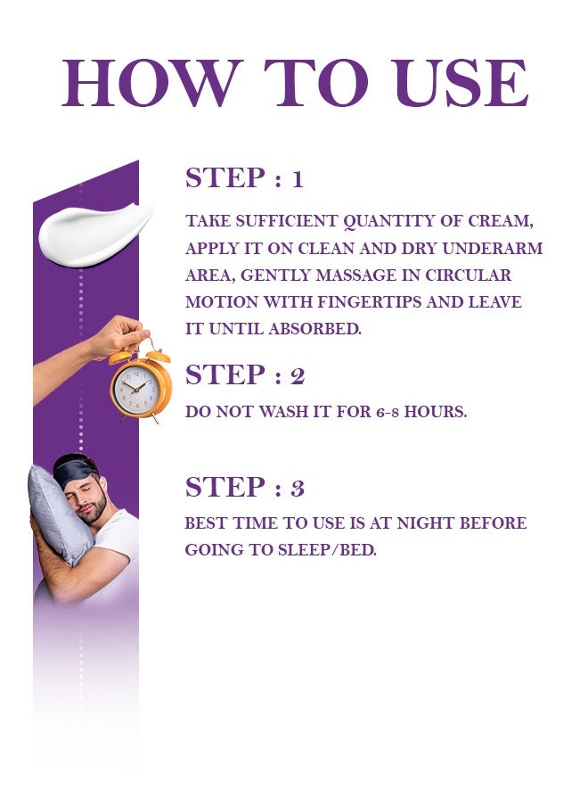 50ML Underarm Instant Whitening Cream Whitening Cream for Women for Dark Armpit Body Face Lightening Cream Intimate Skin Cream for Knees Armpit Elbows Private Areas