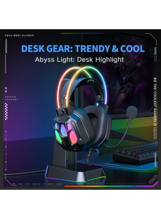 ONIKUMA X89 RGB Wired Earphone with Microphone(Black) - Image 5