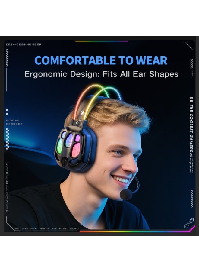 ONIKUMA X89 RGB Wired Earphone with Microphone(Black) - Image 3
