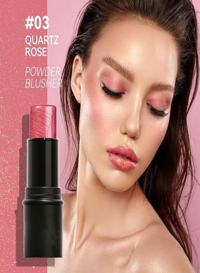 RedOak Multi-Use Cream Contour Highlighter, Blush and Bronzer Contour Stick - 03 Quartz Rose - Image 3
