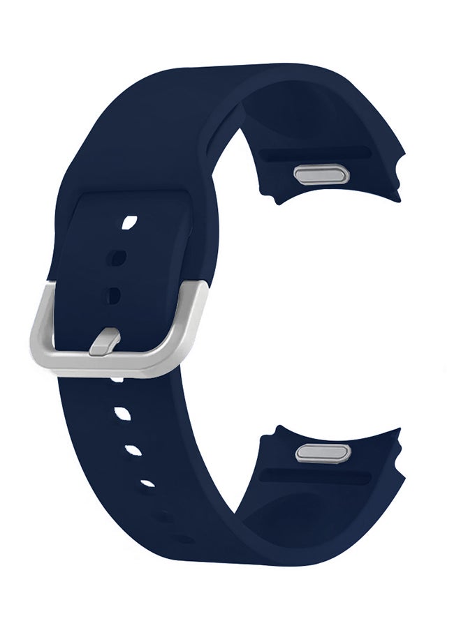 CATANES Samsung Galaxy Watch 6/6 Classic 20mm Silicone Band Flexible and Durable Replacement Sport Strap Dark Blue - Image 3