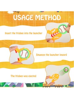 Excefore 60 Pack Football Flying Saucers Launcher Toys, Party Favors Chasing Toy Gifts Toys, Outside Flying Toys, Suitable for Kids 3-8 Years Old  - Image 4