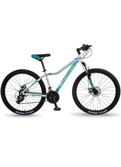 Spartan Moraine Mountain & Commuting Bike | 27.5 inch wheel size | 21 Speed Shimano gear| for Adult| White  - Image 2