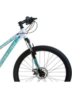 Spartan Moraine Mountain & Commuting Bike | 27.5 inch wheel size | 21 Speed Shimano gear| for Adult| White  - Image 3