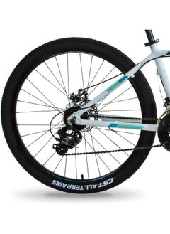 Spartan Moraine Mountain & Commuting Bike | 27.5 inch wheel size | 21 Speed Shimano gear| for Adult| White  - Image 5
