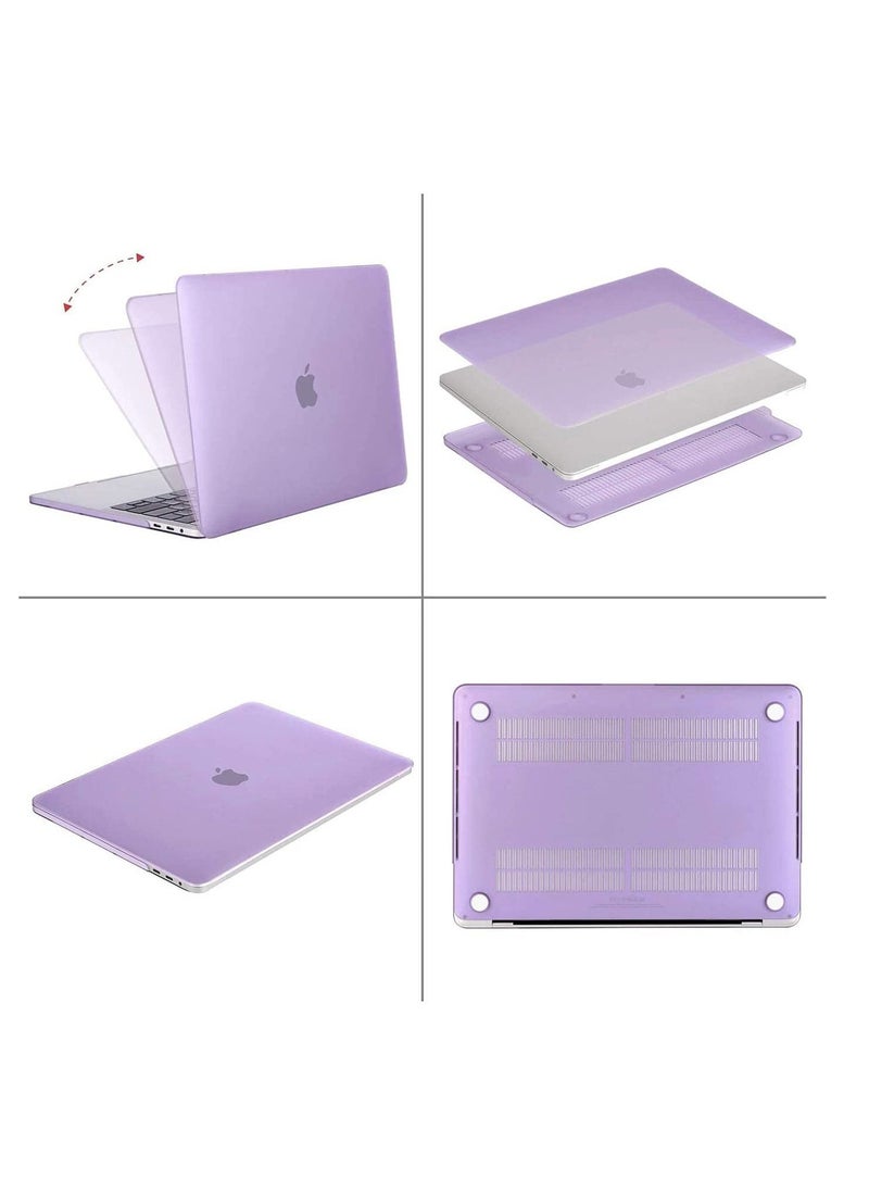 Purple Touch Bar Case for MacBook Pro  13 13.3 Inch A2338 M2 M1 A2251 A2289 A2159 A1989 A1706 A1708  Snap On Hard Shell Case Cover for MacBook Pro 13 2016 to 2022 Release with Without Touch Bar Frost