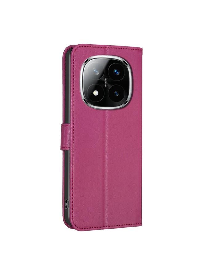 S-TOP Case For Redmi Note 14 Pro 4G Four-leaf Embossed Leather Phone Case - Image 4