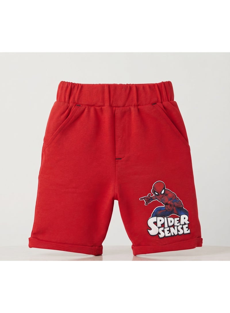 MARVEL SPIDERMAN Marvel  Kids Jogger Red shorts by kids tv - Image 1