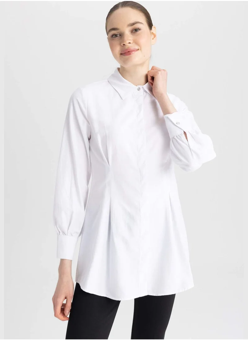 ديفاكتو Woman Woven Long Sleeve Tunic