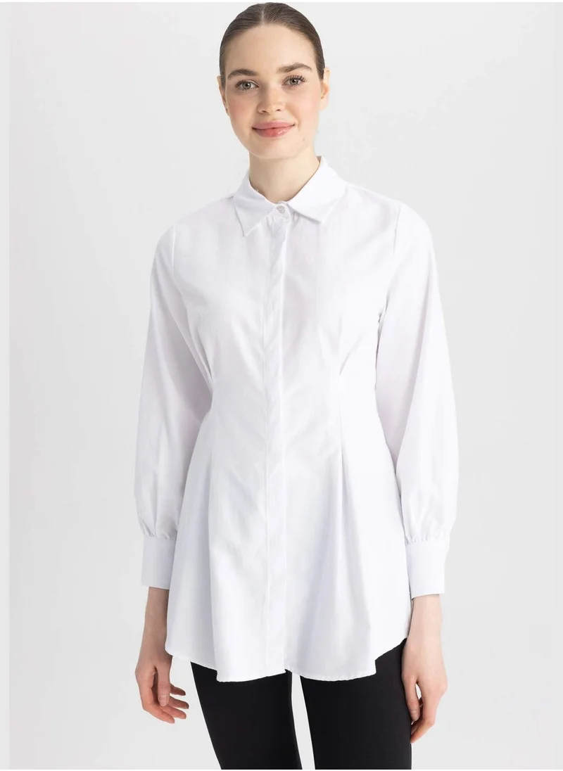 ديفاكتو Woman Woven Long Sleeve Tunic