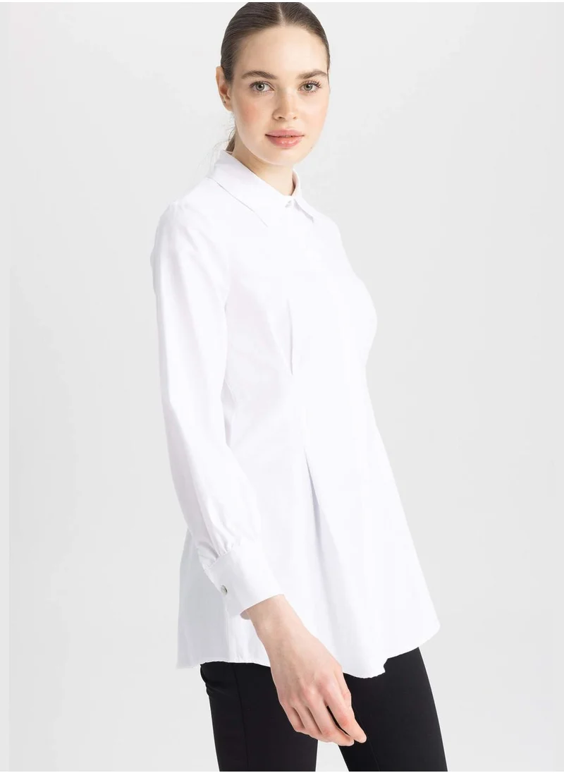 ديفاكتو Woman Woven Long Sleeve Tunic