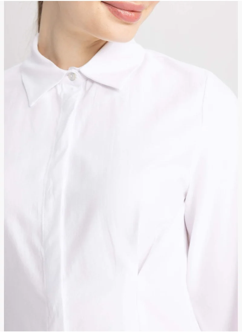 ديفاكتو Woman Woven Long Sleeve Tunic