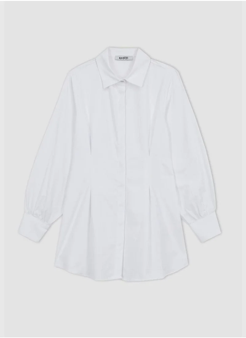 ديفاكتو Woman Woven Long Sleeve Tunic