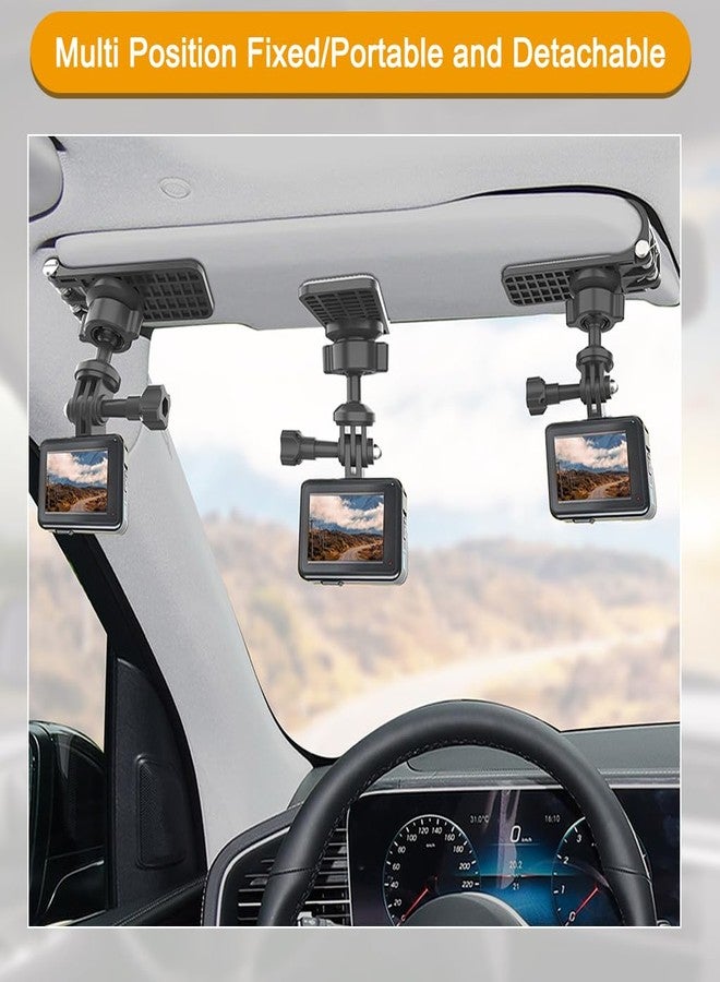 STHIRA® Car Sun Visor Mount, Vlog Video Holder, Quick Clip Mount Compatible with Go Pro Hero 13 12 11 10 9 8 7 6 5 4, for DJI Osmo Action 5 Pro/4/3 for Insta 360 X5 X4 X3 Ace Pro2 Camera Accessories - Image 5