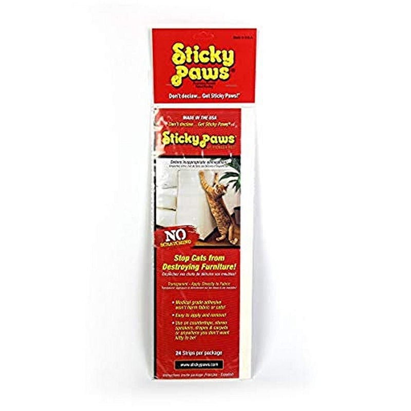 Pioneer Pet Sticky Paws Pioneer Pet Cat Training Aid - Deter Scratching - Sticky Sheets (Strips (2" x 12")) - Image 1